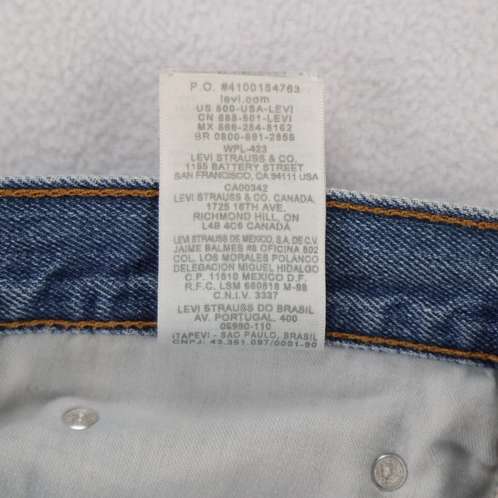 Levis 550 Relaxed Fit Tapered Leg Jeans Mens 40x32 Medium Wash Blue Denim